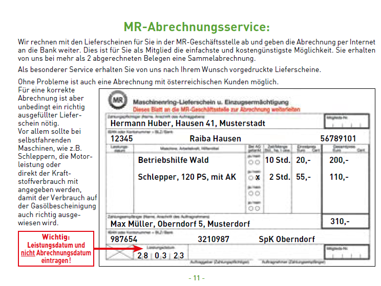 05 MR Abrechnungsservice