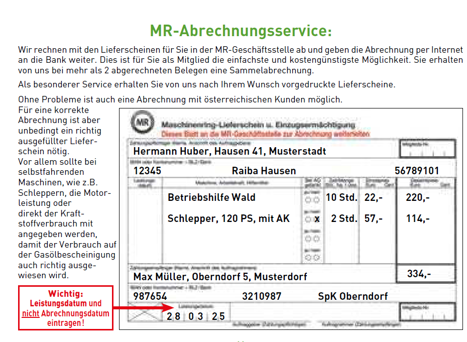 Abrechnungsservice